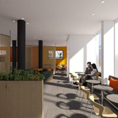 Hotel HHe Express lobby område